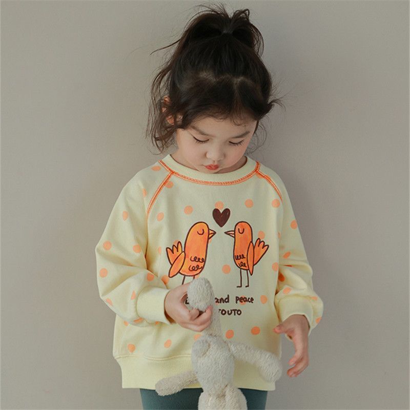 Áo sweater Dáng Rộng In Họa Tiết Thời Trang Mới 2023 Cho Bé Gái