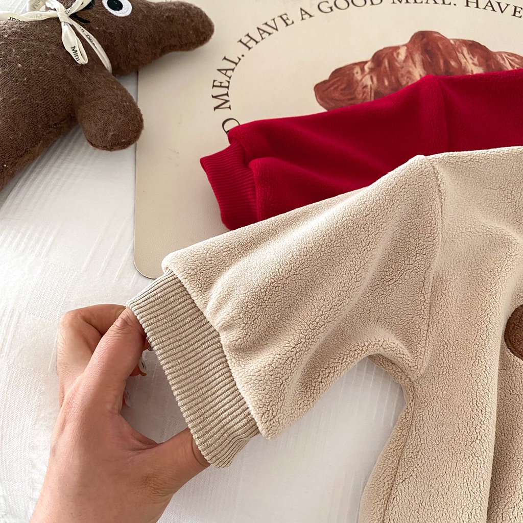 Bộ Đồ Liền Thân Hình Gấu Hoạt Hình Đáng Yêu Cho Bé 0-24 Tháng Tuổi