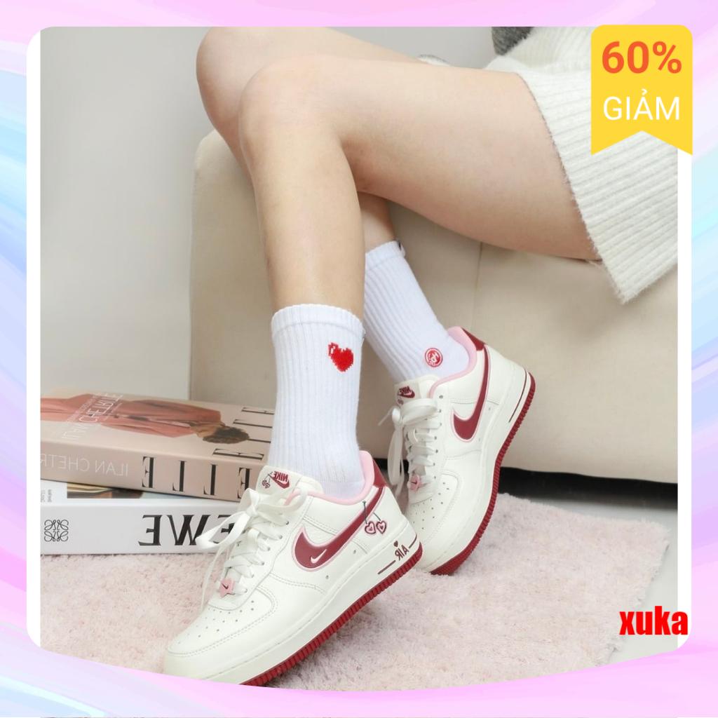 Giày_Nike Air Force 1 Valentine's Mới Nhất 2023 , Giày AF1 Tình Nhân Phối Màu Cực Cháy , Hottrend
