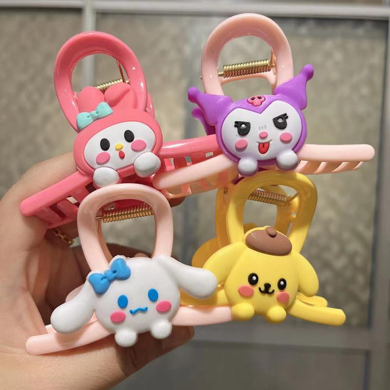 Kẹp tóc càng cua họa tiết hoạt hình sanrio cho bé, kẹp càng cua 8cm đáng yêu cho bạn gái