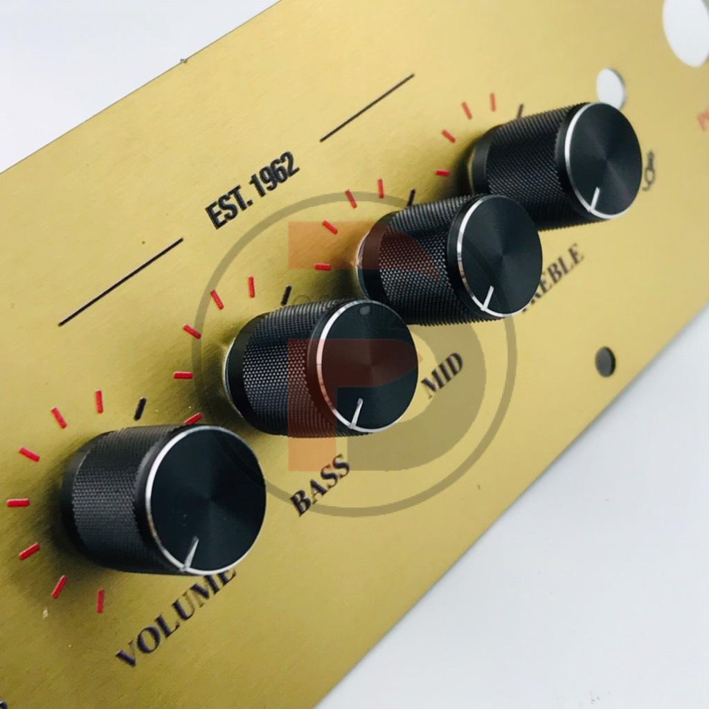 Núm volume nhôm cnc nguyên khối trắng đen vàng 15x17x6mm