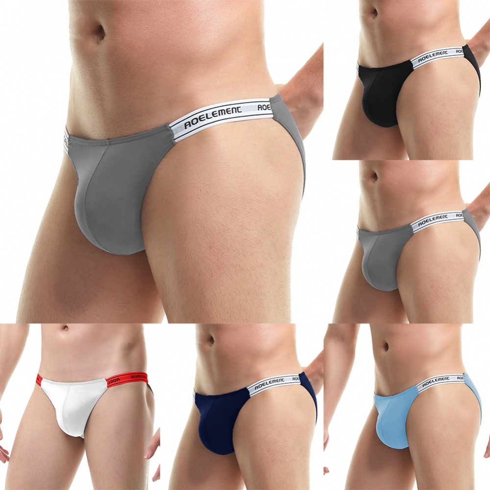 Quần Lót Lụa Thoáng Khí Lưng Thấp Có Túi Nâng Chữ u