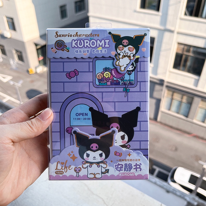 Hộp Đồ Chơi Sách Cắt Không Cắt Kích Ứng kuromi melody Tự Làm Tại Nhà