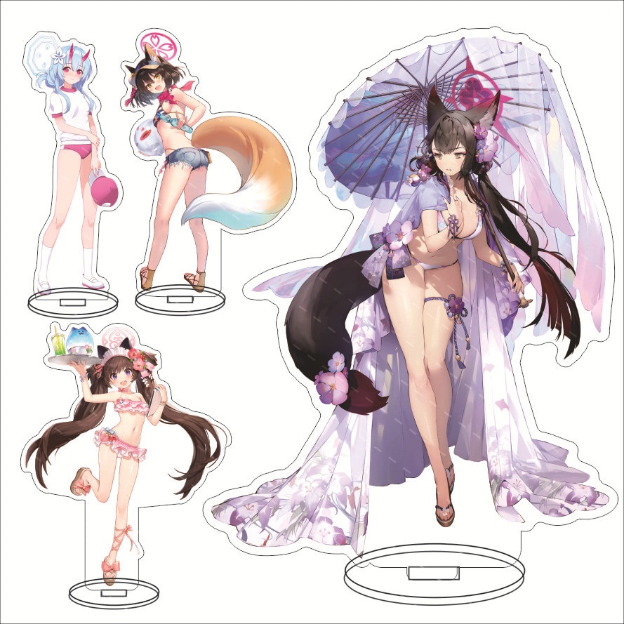 Mô hình Standee Blue Archive Kosaka Wakamo !!! Sorasaki Hina Phụ kiện trang trí để bàn góc học tập