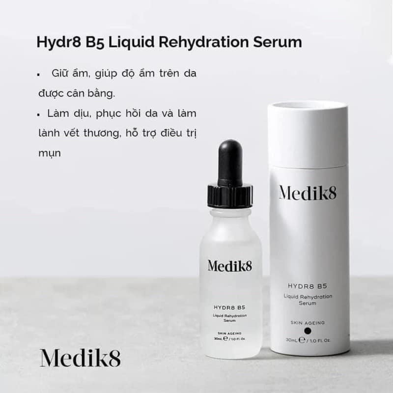 Serum Cấp Ẩm, Phục Hồi Da Medik8 HYDR8 B5 Hydration 30ml