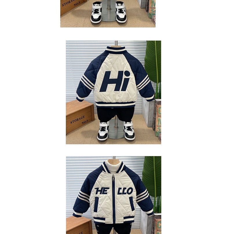 Áo Khoác Bóng Chày Bằng Vải cotton Dày Thời Trang Thu Đông Kiểu Mới Dành Cho Bé Trai