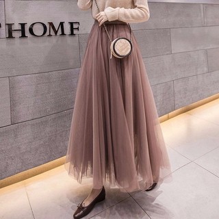  Chân Váy Chữ a Dáng Dài Phối Ren Phong Cách Hàn Quốc Thời Trang Cho Nữ 