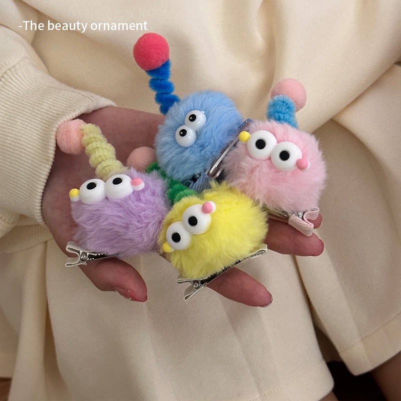 Kẹp Tóc Hình Quái Vật Nhỏ Nhồi Bông Dễ Thương Thời Trang 2023