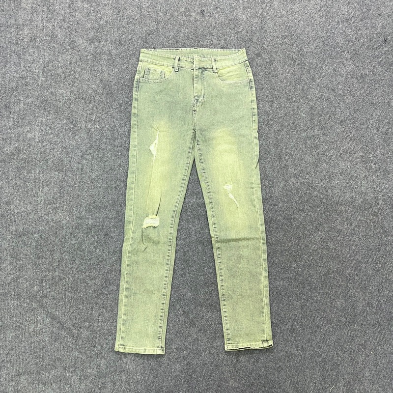 Quần Jean Nam Slim Fit Xanh Lạ 941 Ảnh Thật