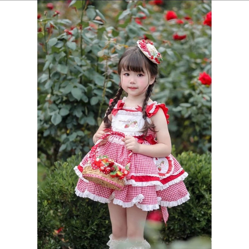Hàng Mới Về Đầm Công Chúa Phong Cách lolita Thời Trang Mùa Hè Cho Bé Gái