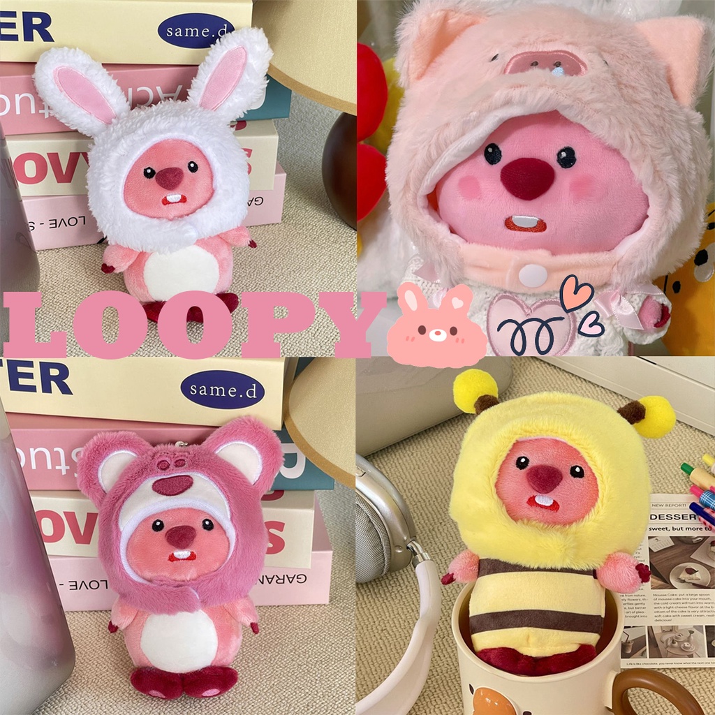 Thú nhồi bông hình gấu Loopy cosplay siêu đáng yêu