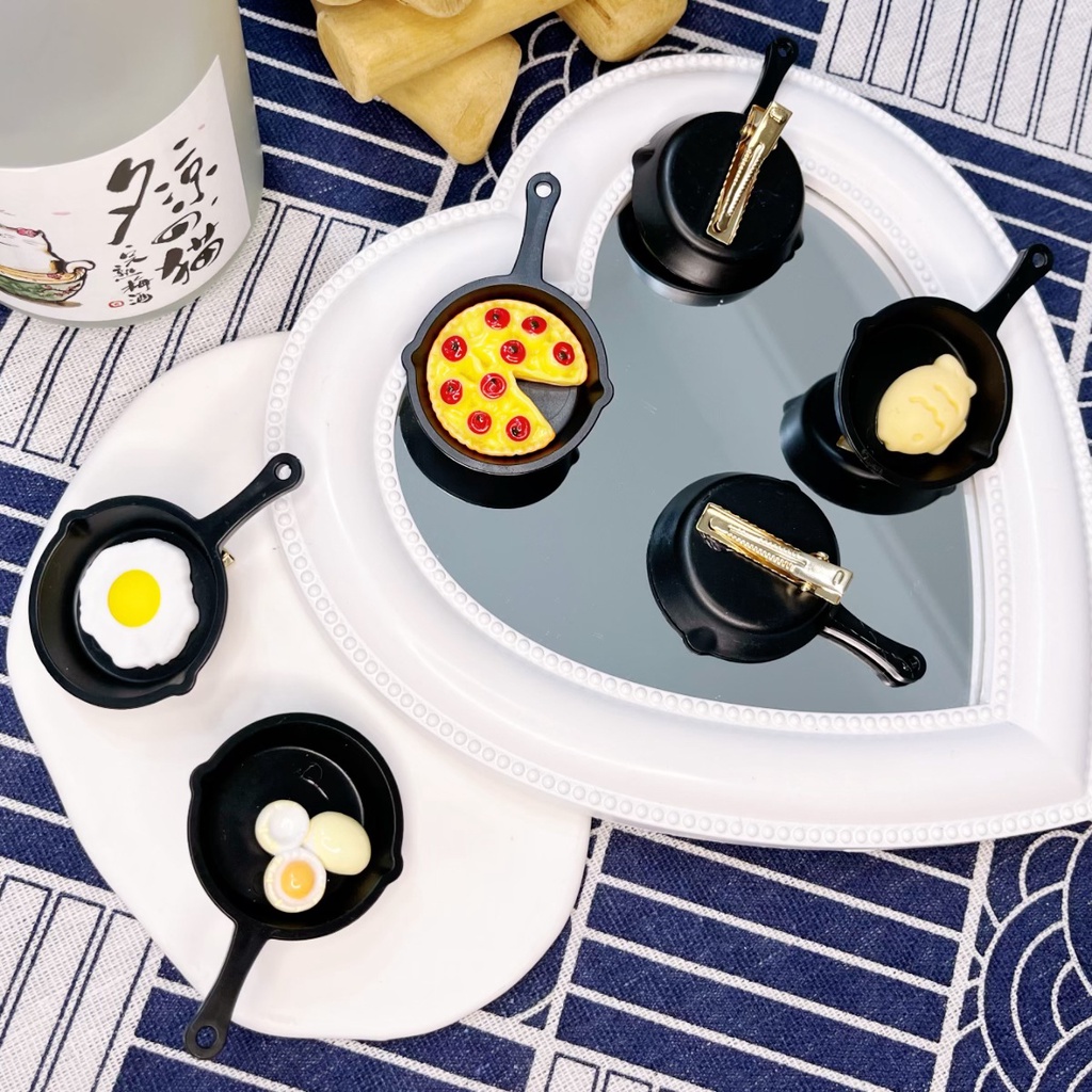 Mới Kẹp Tóc Hình Trứng Chiên Ngộ Nghĩnh