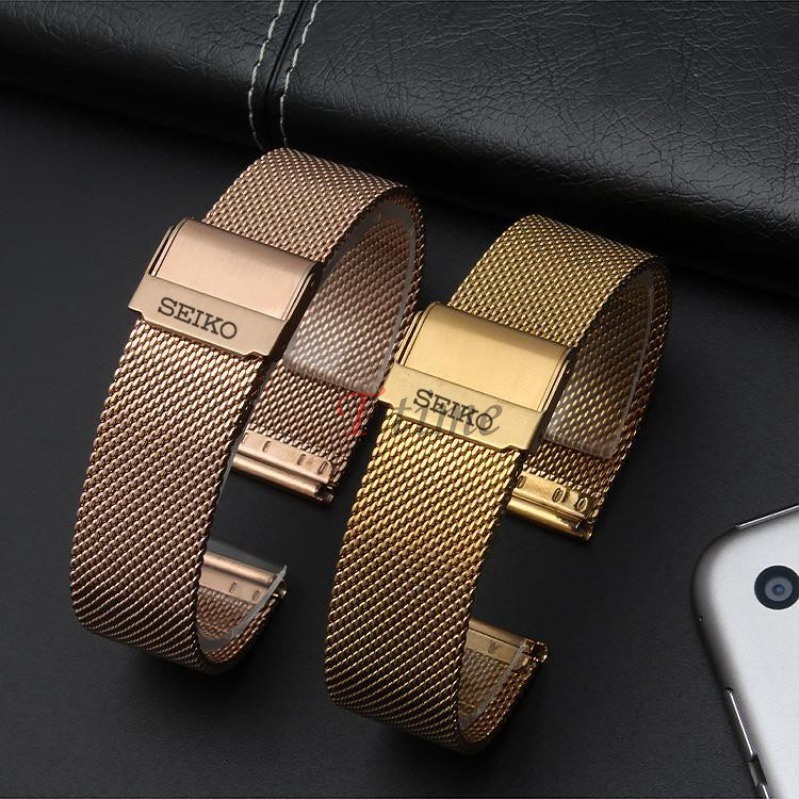 Dây Đeo Inox milan 0.6M Cho Đồng Hồ Thông Minh seiko no 18mm 19mm 20mm 21mm 22mm Ma Nước Ma Quái Có Thể Được Làm Từ abalone, Kích Thước 5 prospex, Dùng Cho 5 prospex