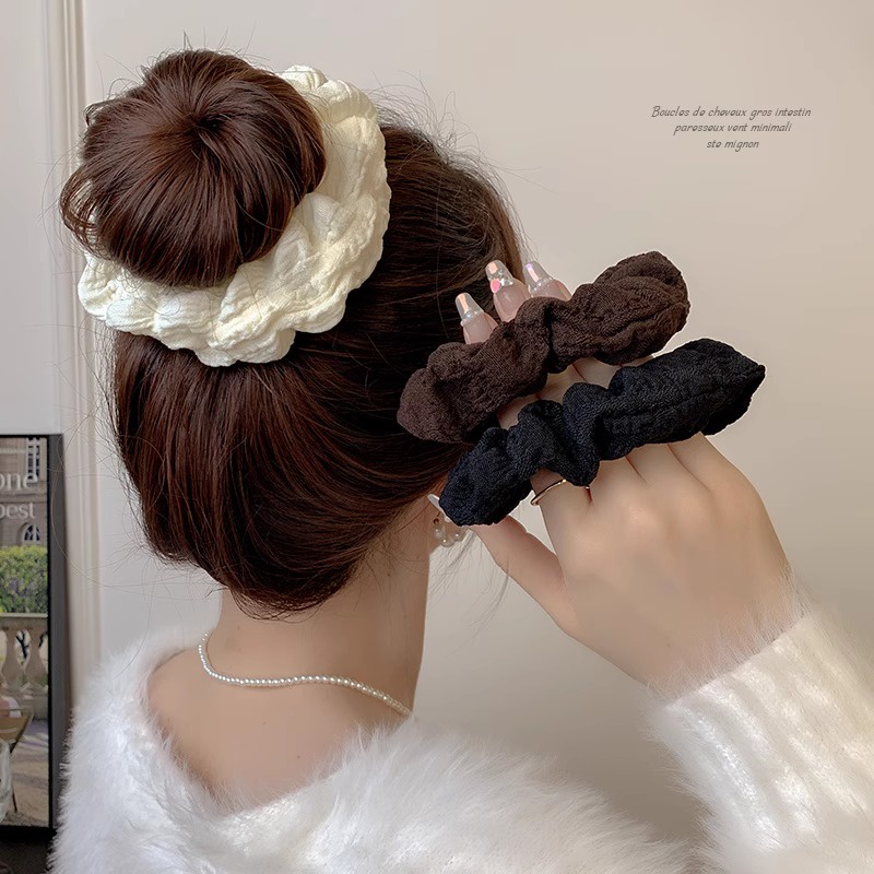 Dây Buộc Tóc Phong Cách Pháp 2024 Đơn Giản Xinh Xắn