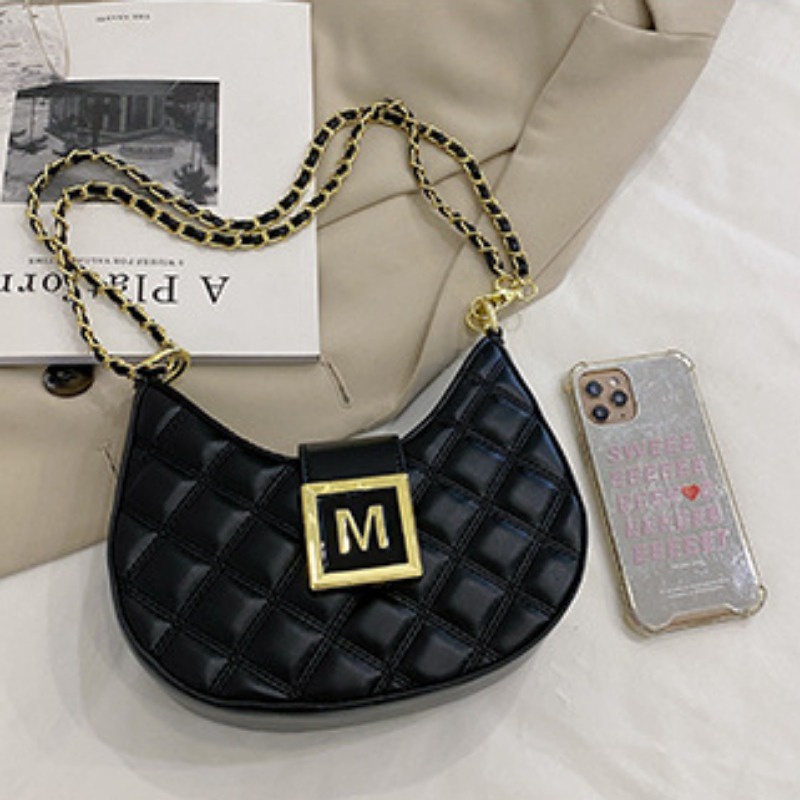 One Túi đeo dưới cánh tay / Đeo Cánh Tay Cỡ Nhỏ Thêu Họa Tiết Hình Thoi Thời Trang Chất Lượng Cao Cho Nữ