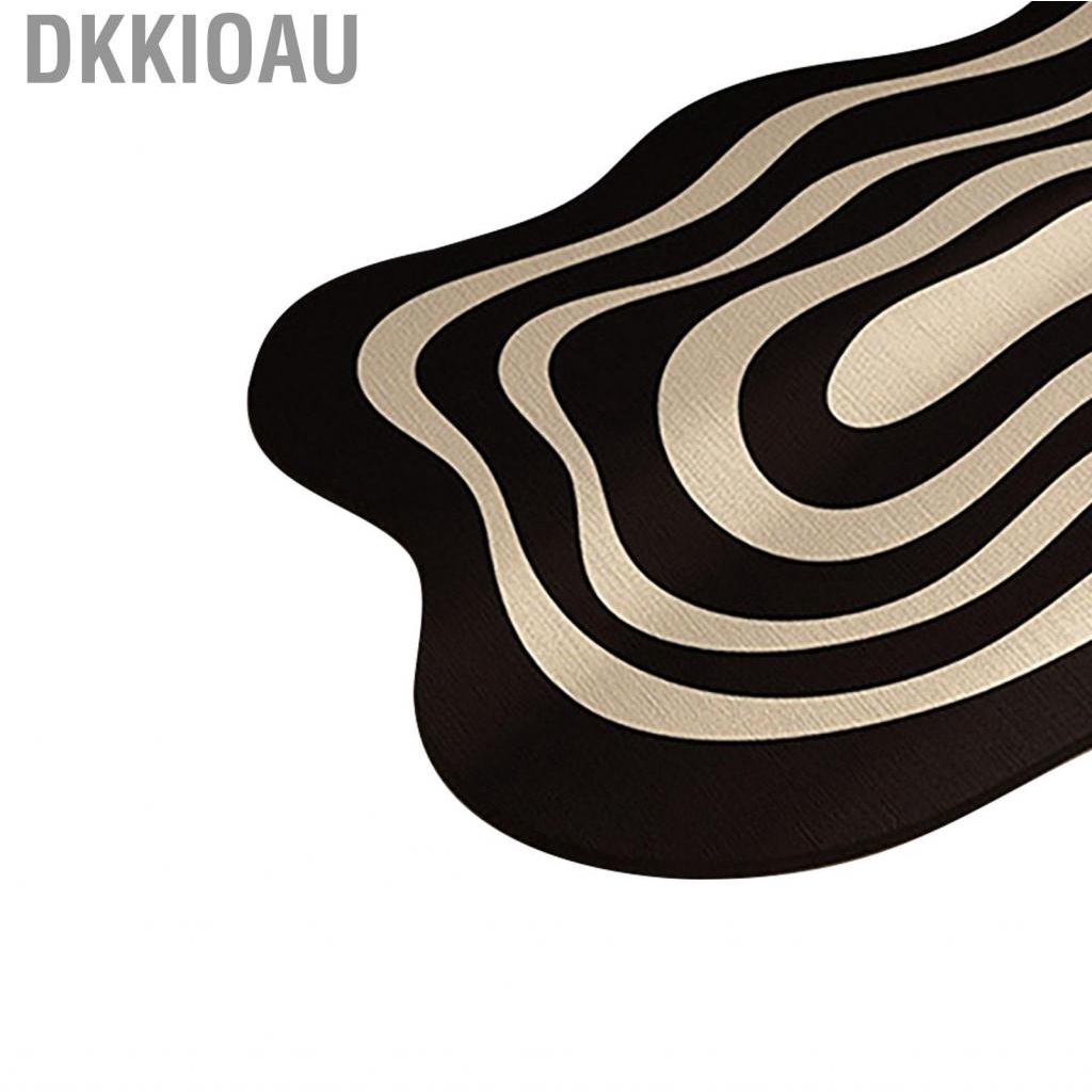 Dkkioau Irregular Shaped Bathroom Rug Strong Water Absorption Soft Floor Mat Diatom Ooze -slip Quick Dry Home Small Carpet