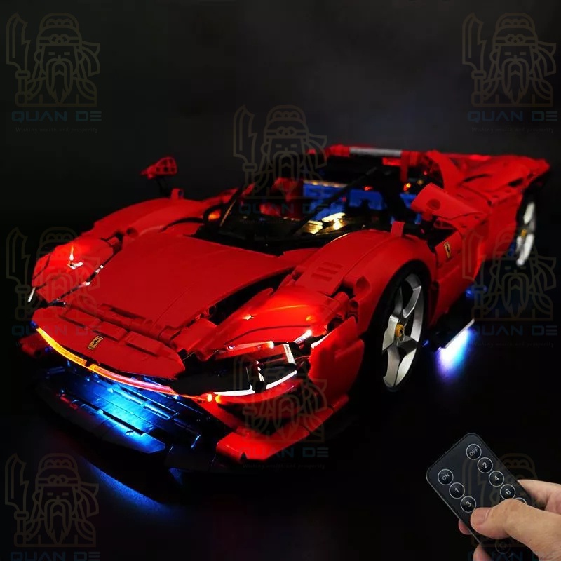 Mô hình lắp ráp siêu xe technic Ferrari Daytona SP3 42143 tỉ lệ 1:8 3778 PCS tặng ôtô