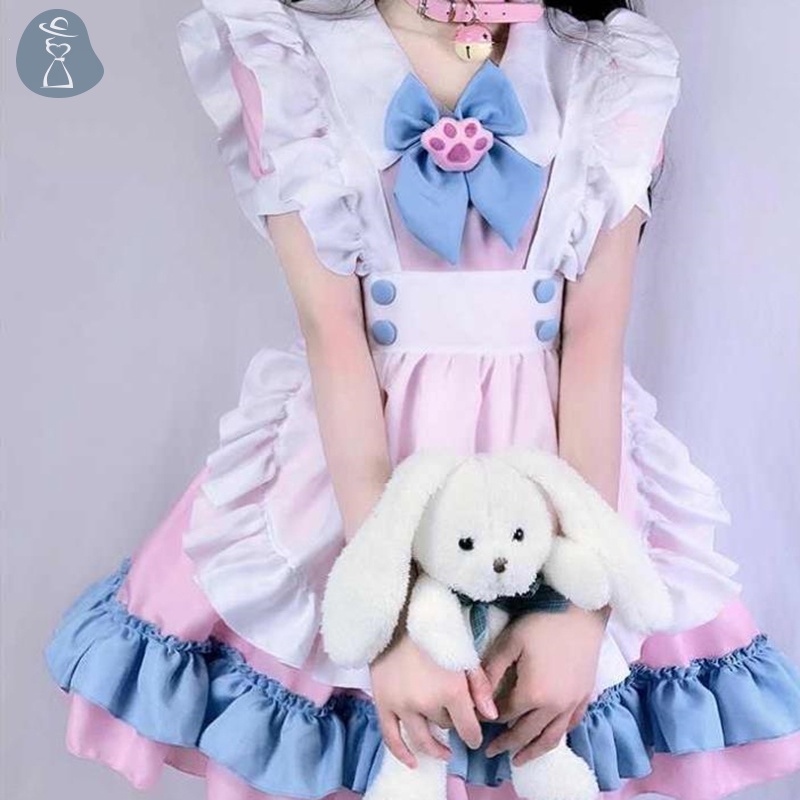 Bộ Đồ Hóa Trang Cô Hầu Gái Gợi Cảm plus size lolita