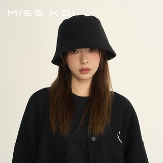 Misskoi  Mũ Xô Phong Cách Mới Mũ Nữ Mùa Đông Mũ Lưu Vực Đầu Lớn Cao Cấp Chu Vi Thu Đông Mũ Xô