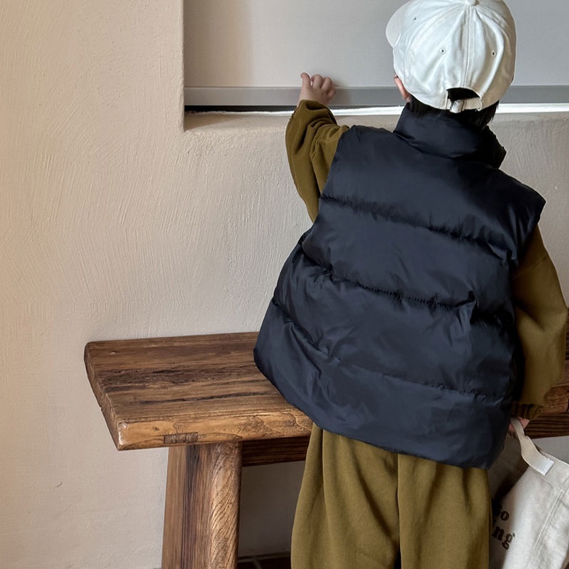 Hobibear / / Áo Khoác Phao cotton Dày Không Tay Thời Trang Dành Cho Người Lớn Tuổi Và Trẻ Em