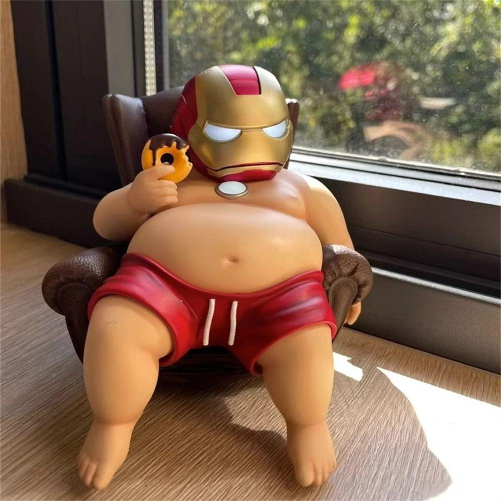 Lanfy Mô Hình Nhân Vật Người Sắt marvel Bằng pvc Phát Sáng Vui Nhộn Trang Trí Tiểu Thuyết