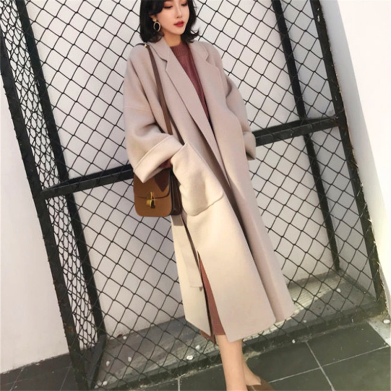 Áo Khoác Len Dáng Rộng Phong Cách mori Thời Trang Thu Đông Hàn Quốc Mới 2023