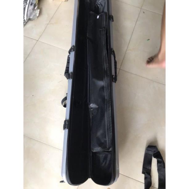 SALE KỊCH SÀN Bao cứng đựng cần câu 1m25 có chân đứng siêu bền y hình có cả chân inox