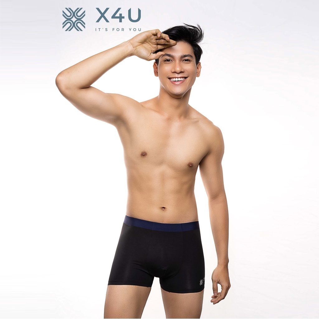 Quần lót nam Boxer x4u thun lụa mịn mát cao cấp NANGEVA ms661