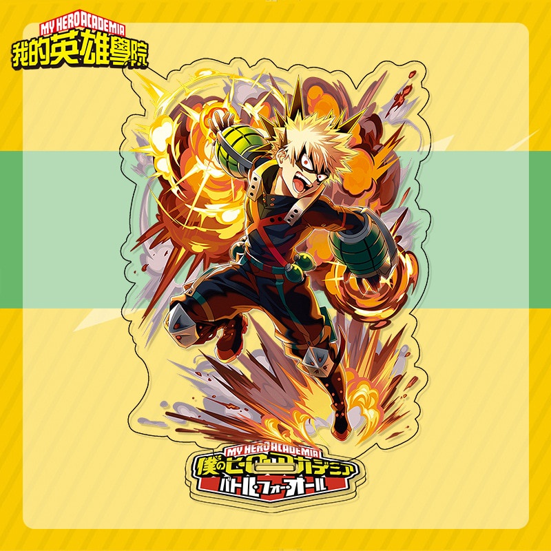 Mô hình Standee Học Viện Anh Hùng Anime My Hero Academia Midoriya Izuku Bakugou Katsuki Todoroki Shoto decor để bàn