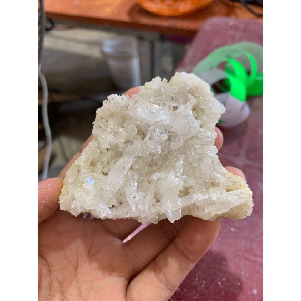 Đá thạch anh trắng nguyên bản thô dùng trang trí nhà cửa thanh tẩy năng lượng