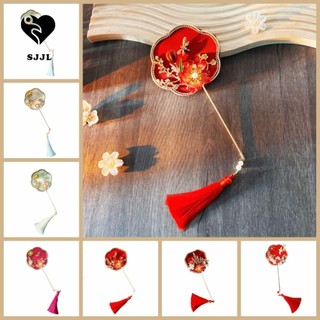 Quạt Cầm Tay mini Bằng Lụa Phong Cách Trung Hoa Trung Hoa Cổ Điển Có Mặt Dây Tua Rua Trang Trí Đám Cưới