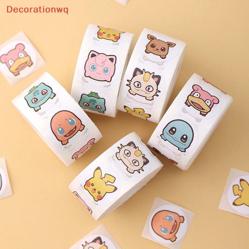 Bộ 500 Miếng Dán Hình pikachu Đáng Yêu Dùng Trang Trí Hành Lý Mới