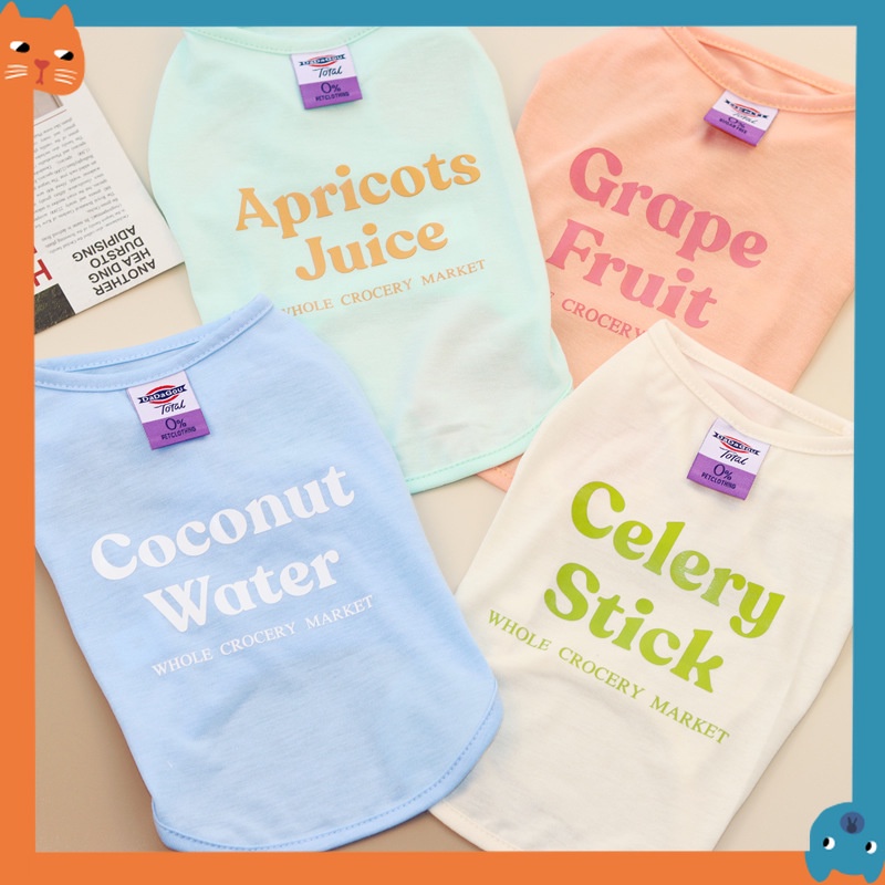Thú Cưng Tank Top Quần Áo Thú Cưng Chó Mèo Mỏng Tank Top Xuân Hè Quần Áo Thú Cưng Thoáng Mát Thú Cưn