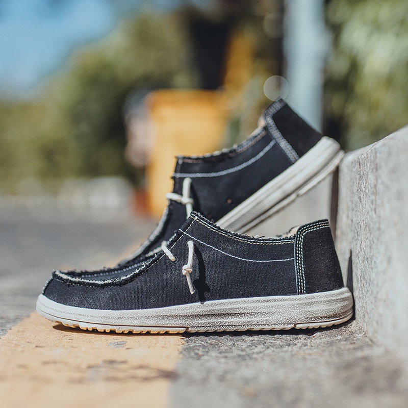 Này Dk  Giày Lười Vải Siêu Nhẹ Thoải Mái Cho Nam size 39-48