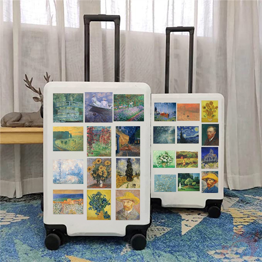 100Pcs/Set ❉ Famous Oil Painting . Art Gallery Series 01 Stickers ❉ Waterproof DIY Fashion Decals Doodle Stickers