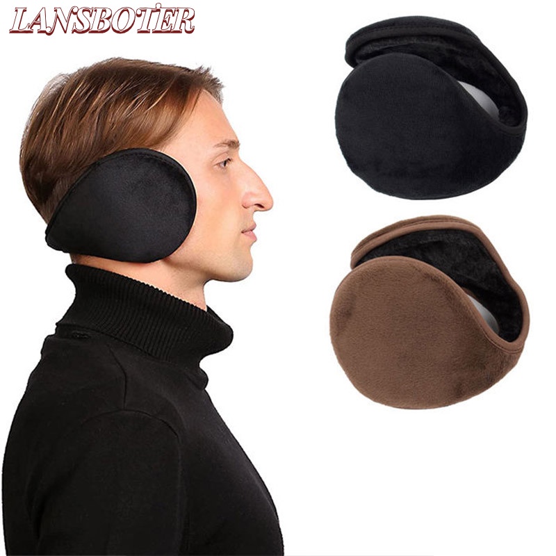 Bịt Tai Dày Dặn Giữ Ấm Mùa Đông Kiểu Dáng Đơn Giản Cho Nam