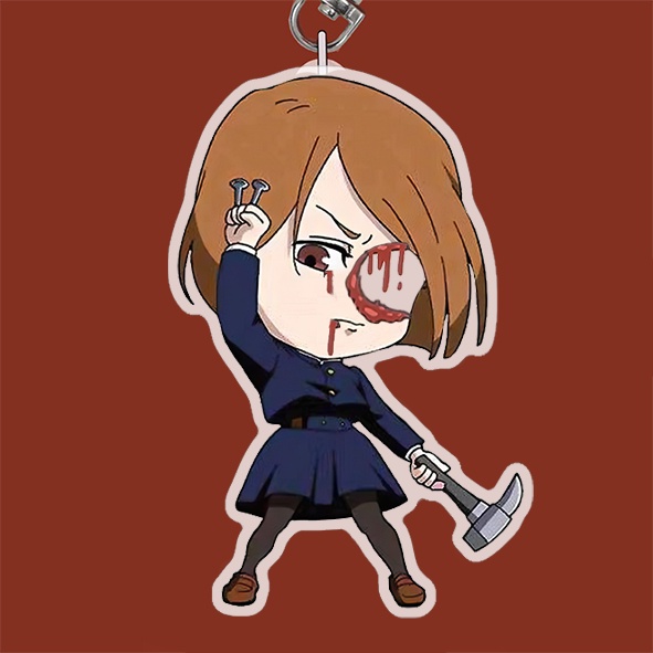 Móc khóa Gojo Geto Suguru cắt đôi đầu Anime Jujutsu kaisen - móc khóa mica trí decor