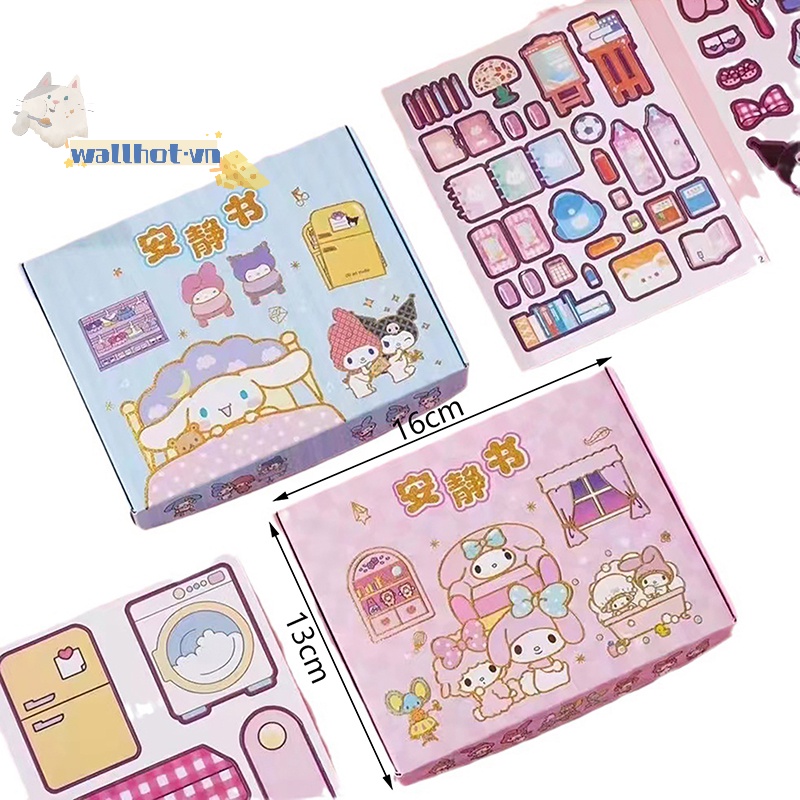 Wallhot > Sách Hoạt Động Nhà Búp Bê kuromi cinnamoroll Dễ Thương mymelody Làm Quà Tặng Ngày Của Trẻ Em