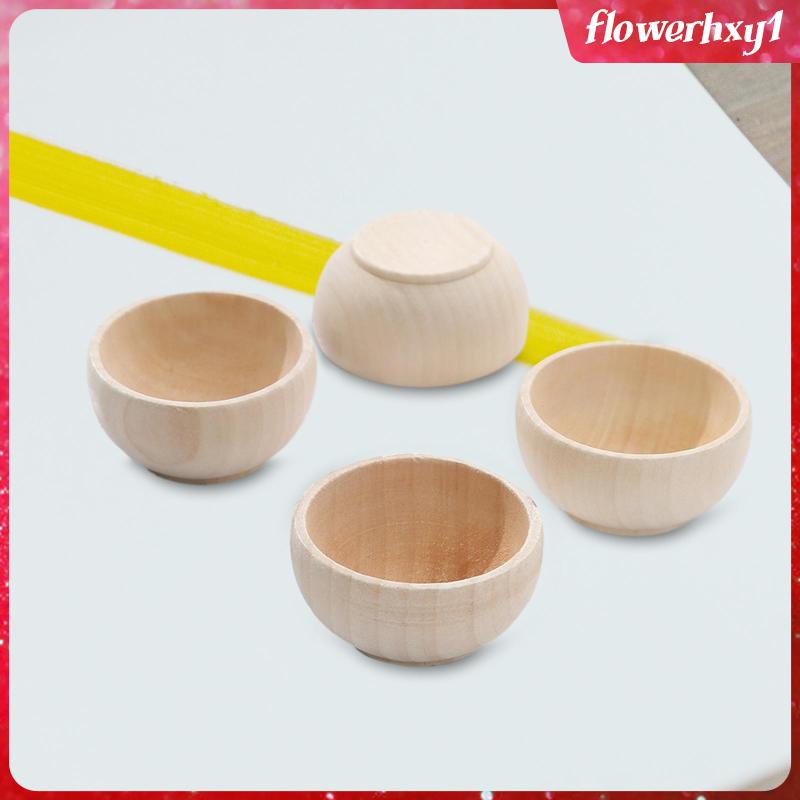Bộ 4 Tô Gỗ Đồ Chơi Tự Vẽ Cho Bé