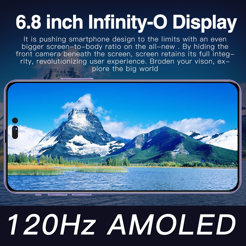 100% Mới i14 Pro max giá rẽ Điện thoại di động Màn hình Full HD 5G Video hỗ trợ trò chơi Máy ảnh