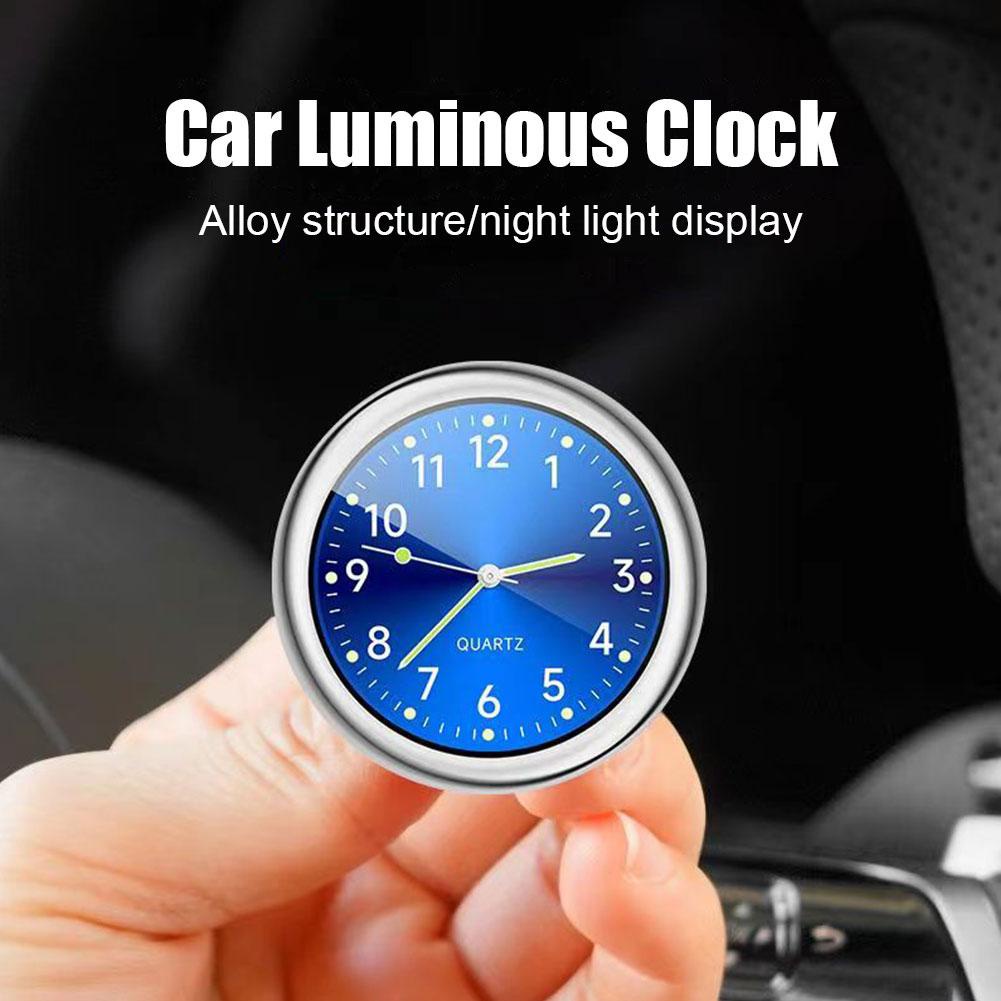 Đồng Hồ Dạ Quang Bằng Kim Loại m3c4 Thông Dụng Trang Trí Xe Hơi