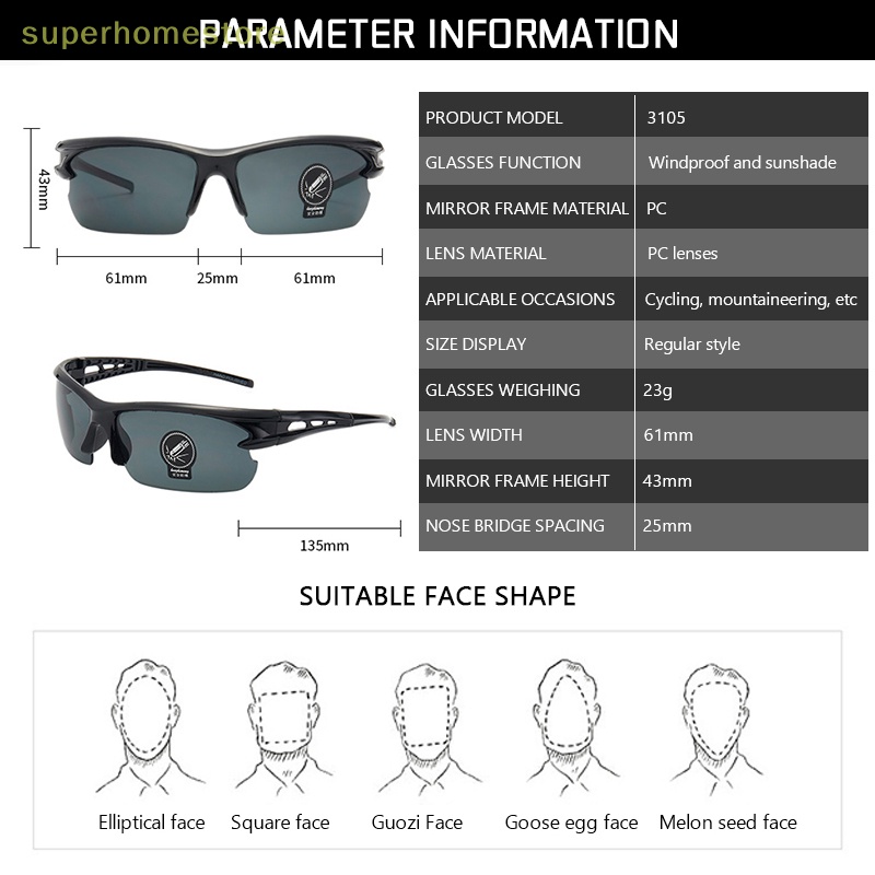 Spth Kính Mát Phân Cực Chống Tia uv 400 Bảo Vệ Mắt Khi Đi Xe Đạp / Chạy Bộ Cho Nam Và Nữ uyi