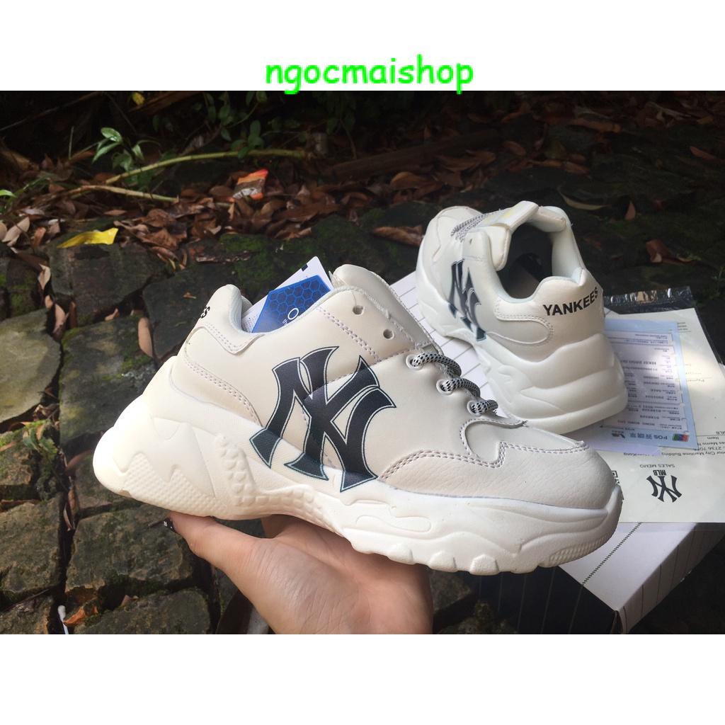 🔥SALE-Giày thể thao nam nữ tăng chiều cao , Giày mlb ny chữ đen nam nữ hack chiều cao nam nữ bản đẹp