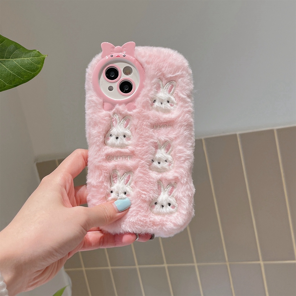 Ốp Điện Thoại Mềm Thêu Hình Thỏ Cho iphone 14 pro max 15 pro max 13 13pro max11 pro max 15 pro max