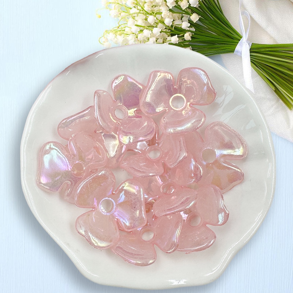 Set 10 Hạt Cườm acrylic 21.5 * 2.6mm Làm Trang Sức Thủ Công