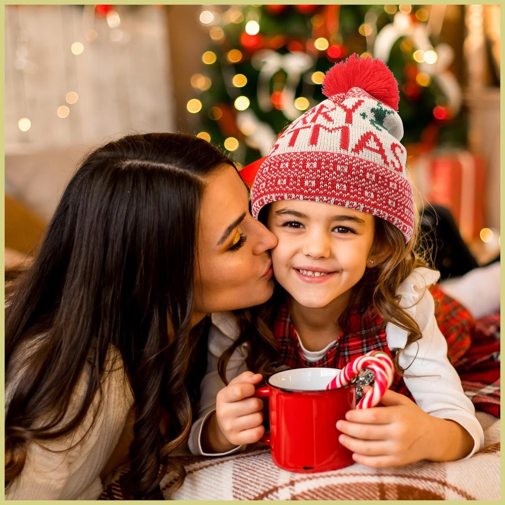 Mũ beanie Trùm Đầu Thoải Mái Phong Cách Giáng Sinh