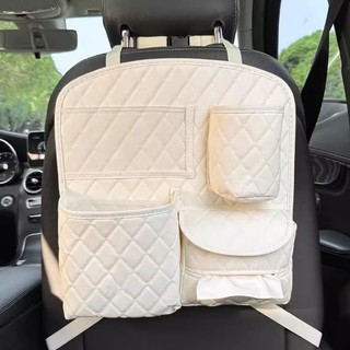 Car Seat Back Storage Bag Cute Storage Container for Cars Hanging Bag Seat Back Multifunctional Storage Box in-Car Trash Can Car storage car interior products