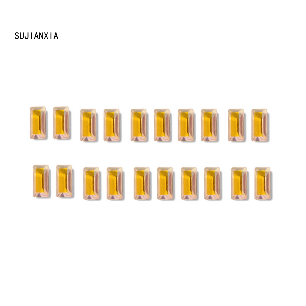 Giày Thể Thao sujianxia sujianxia Năng Động Hợp Thời Trang| Set 20 Viên Đá 3d Nhiều Màu Đính Móng Tay