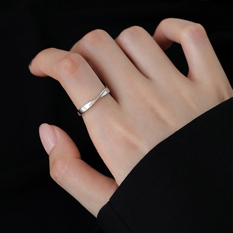 Mới Nhẫn Cặp Mạ Bạc Thời Trang Cá Tính diy Cho Cặp Đôi