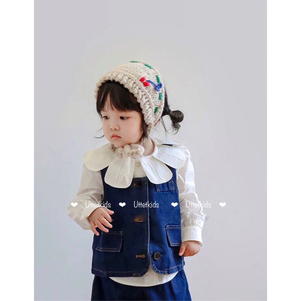 BĂNG ĐÔ LEN PHONG CÁCH HÀN QUỐC CHO BÉ GÁI MÙA THU ĐÔNG